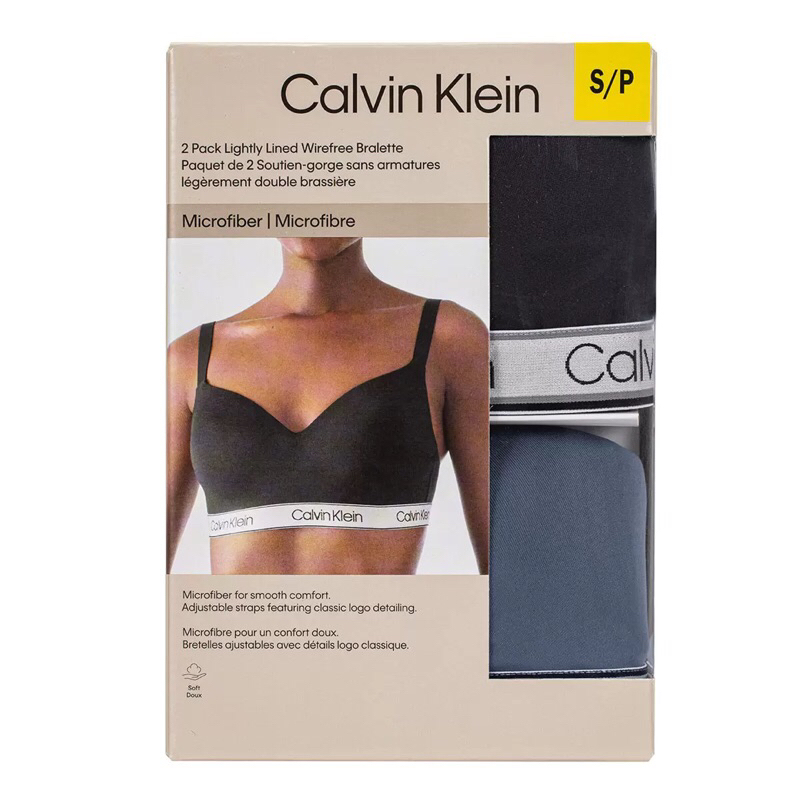 [好市多商品] Calvin Klein CK 無鋼圈內衣 L (兩件)