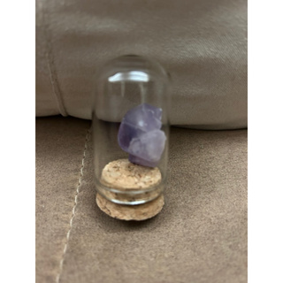 紫晶花（玻璃瓶裝）辦公桌裝飾
