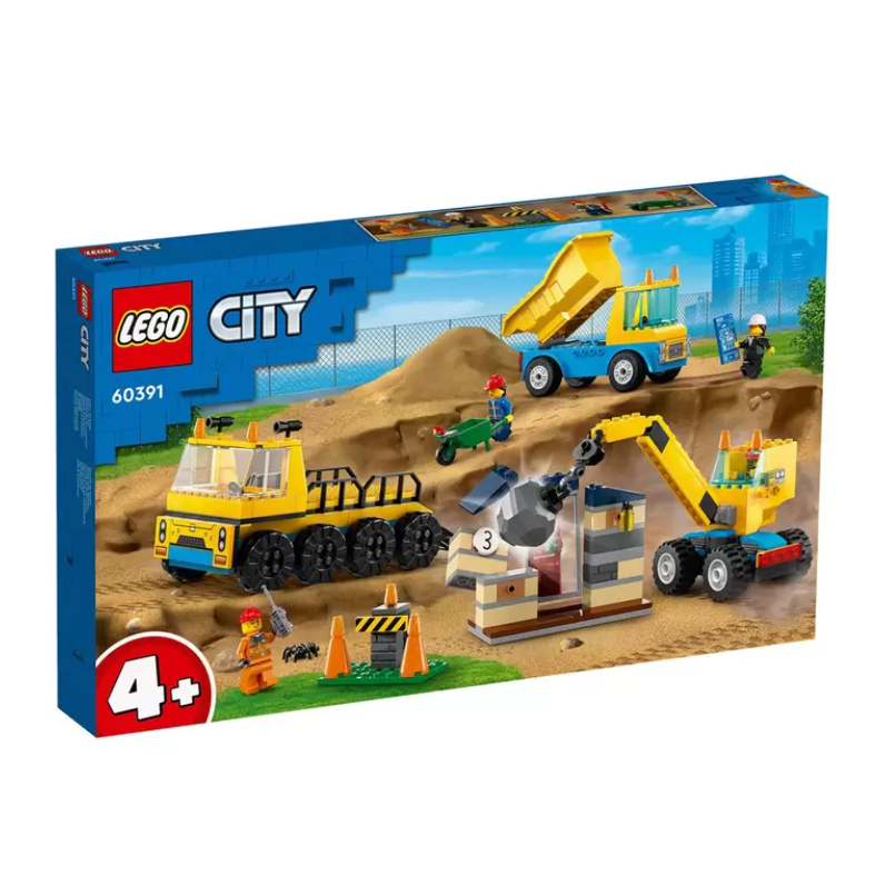 (免運)LEGO 城市系列 工程卡車和拆除起重機 60391
