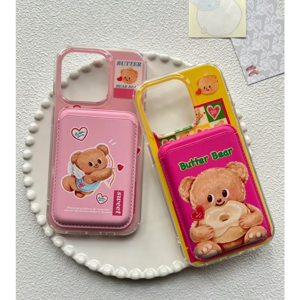 𝐍𝐀𝐈𝐆.預購 天使丘比特黃油小熊卡夾卡包iPhone手機殼