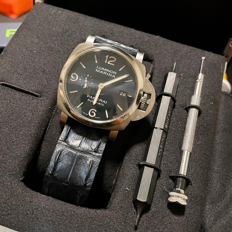 二手 台中可面 保固中 沛納海 Panerai PAM 01313 盒單在 攜械錶 手錶 1313