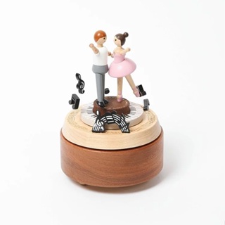 【雙人共舞芭蕾】雙旋轉音樂盒1033768 ( 芭蕾舞 / Wooderful life / 禮品 )《豐年季小舖》