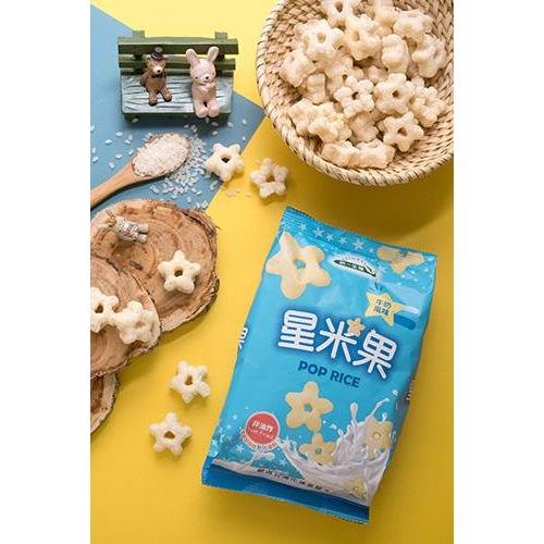 統一生機 星米果 牛奶風味 蒜香海苔 (50g/袋) | 幼兒零食 | 米餅、餅乾、洋芋 【蜜蜂超市® BeeMart】