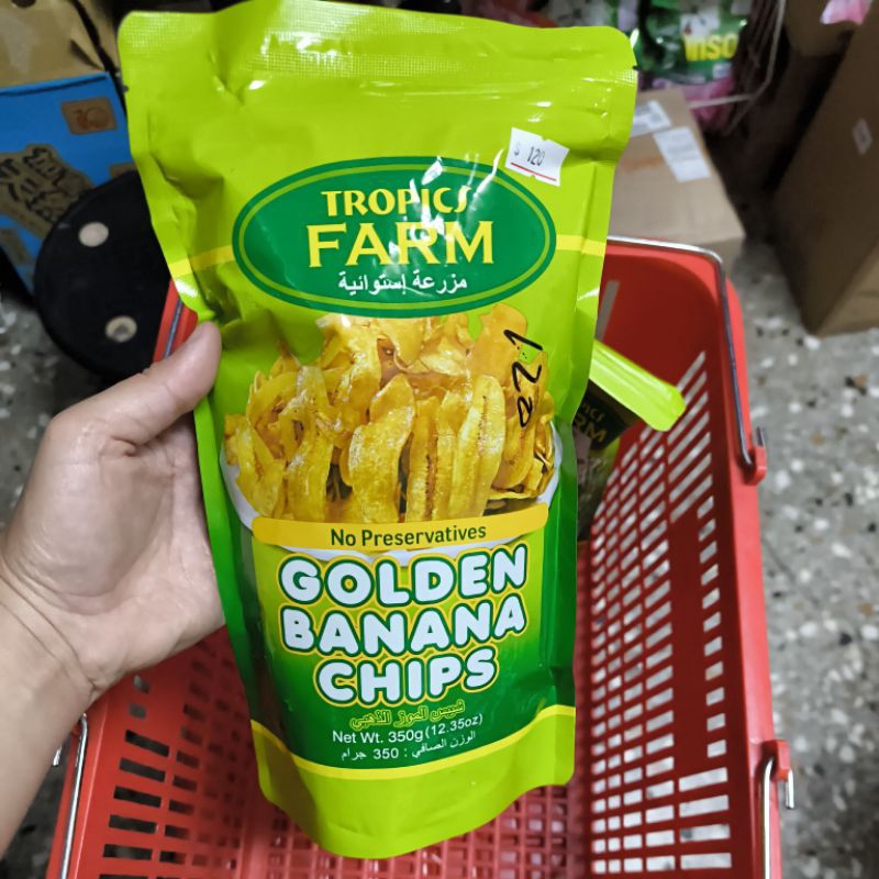 Banana Golden Chips Keripik Pisang Manis 350gr
