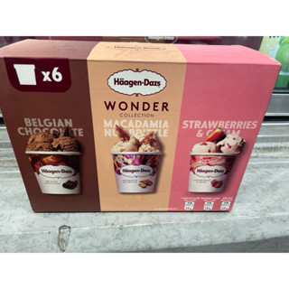 第二賣場哈根達斯（草莓夏威夷脆果仁比利時巧克力）冰淇淋六入組473毫升×6入低溫宅配#226800