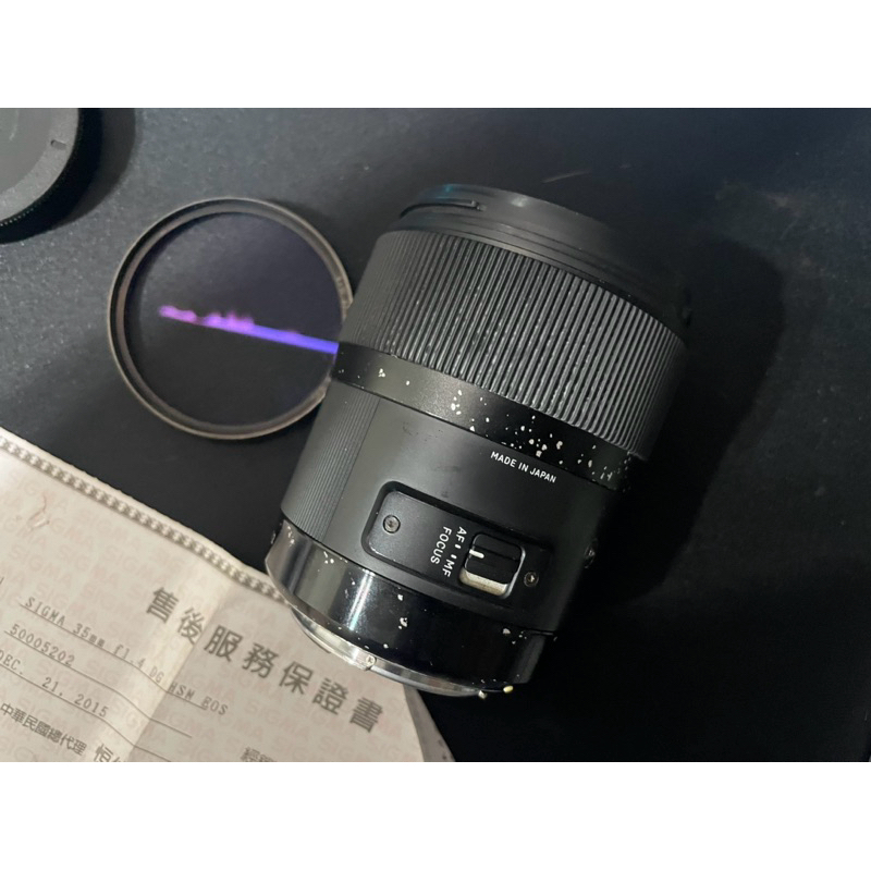 SIGMA 35mm F1.4 DG HSM ART FOR CANON EF 定焦鏡頭(公司貨) 二手 過保