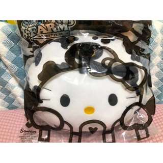 【Hello Kitty】麥當勞＆凱蒂貓 乳牛造型抱枕 9成新