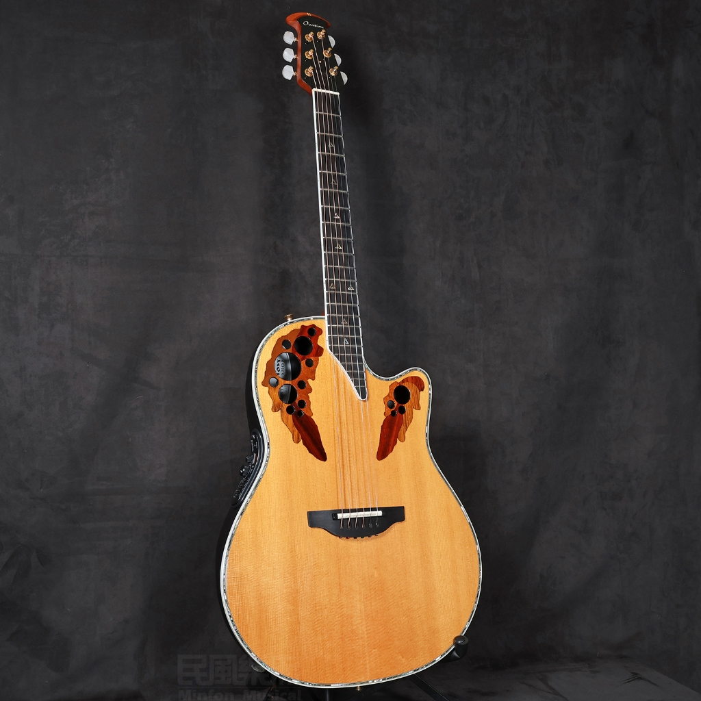 Ovation C1868LX-4 圓背吉他 美國廠 超薄桶琴身 葡萄孔設計 民歌經典 傳奇型號【民風樂府】