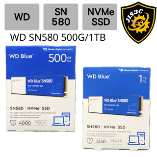 WD 威騰 SN580 500G 1TB NVMe M2 GEN4 SSD 固態硬碟
