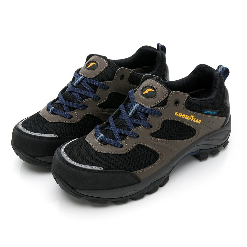 (元二商店） 固特異 GOODYEAR【登山鞋.越野鞋.山林遠征】男鞋 透濕防水戶外鞋-黑棕 / GAMO33433