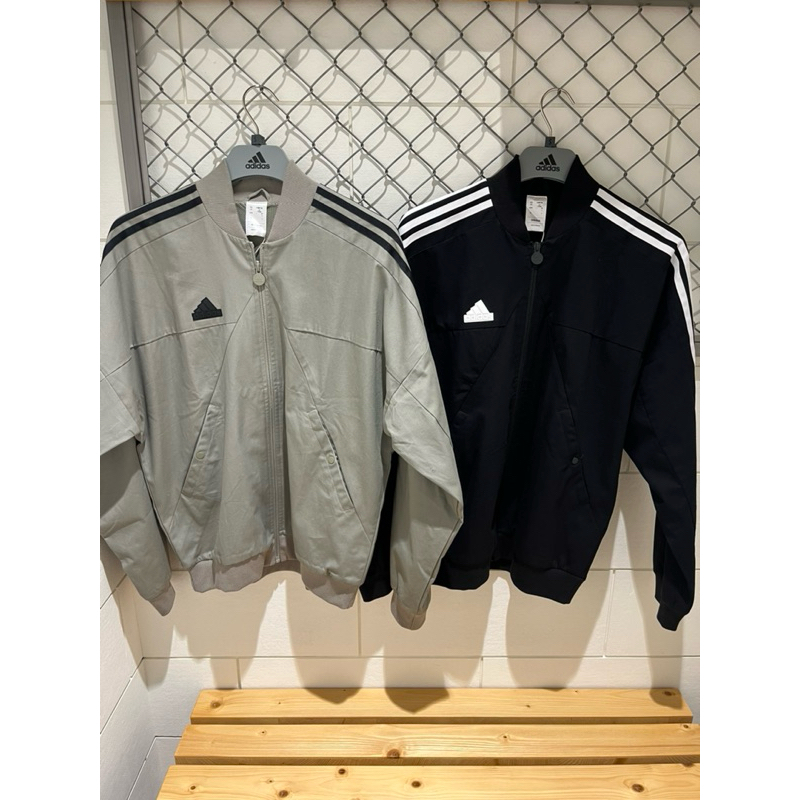 【lujiu_shop】Adidas 飛行外套 無領 棉質外套 logo 三線 IP3791 IS1513