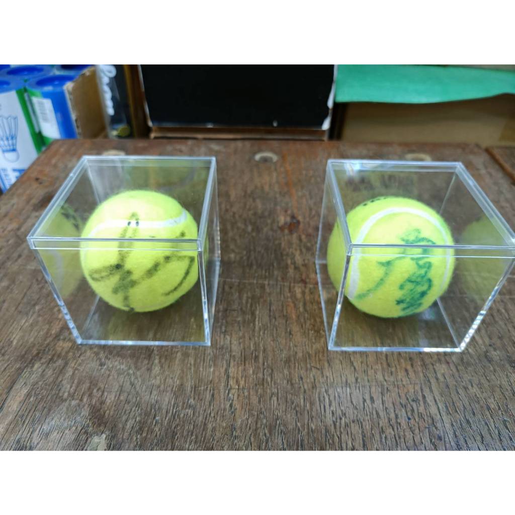 *總統體育*(自取可刷國旅卡)正方 厚透明 網球 棒球 壘球 簽名球 收納 收藏 展示 盒 塑膠盒