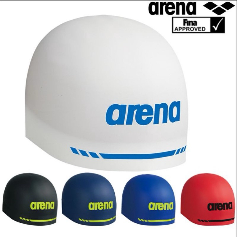 Arena 專業競賽款矽膠泳帽 日本製造  FINA認證 3D設計