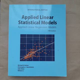 二手書｜Applied Linear Statistical Models：Applied Linear Regress