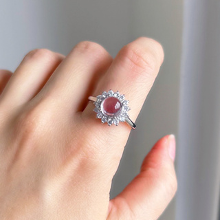 天然水晶R169紫水晶冰透體小奢華造型戒指