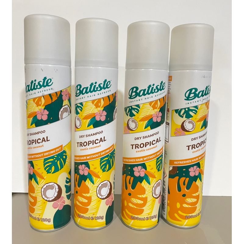 英國【Batiste】秀髮乾洗髮噴劑200ml熱帶雨林