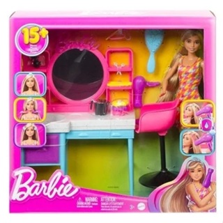【現貨*】MATTEL Barbie 芭比娃娃 -芭比時尚沙龍玩頭髮遊戲組
