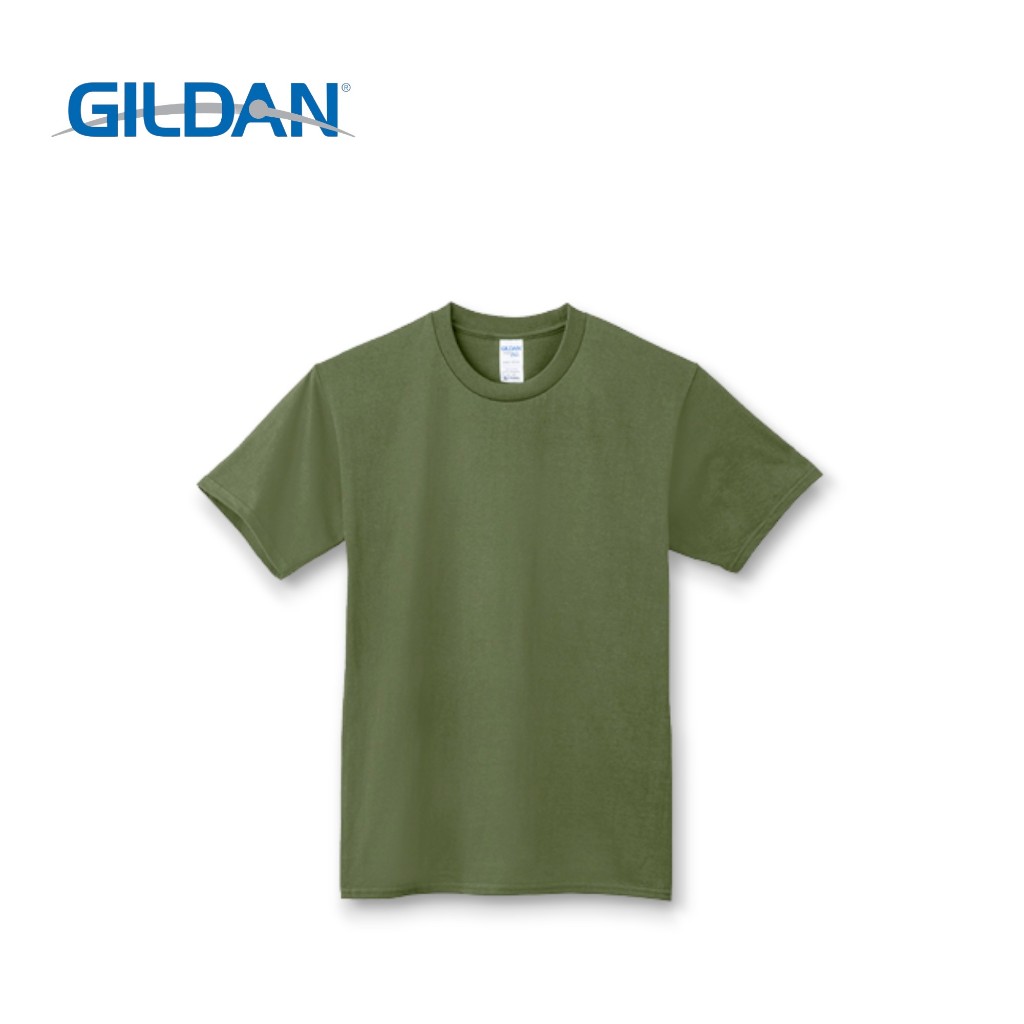 【衣服家】吉爾登GILDAN 76000系列 短袖 上衣 棉T 素T  T恤  寬鬆 圓領  亞規 柔棉 中性  軍綠色