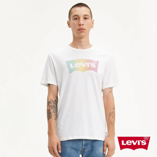 Levis 男款 短袖T恤 高密度膠印 彩虹線條Logo 22489-0262