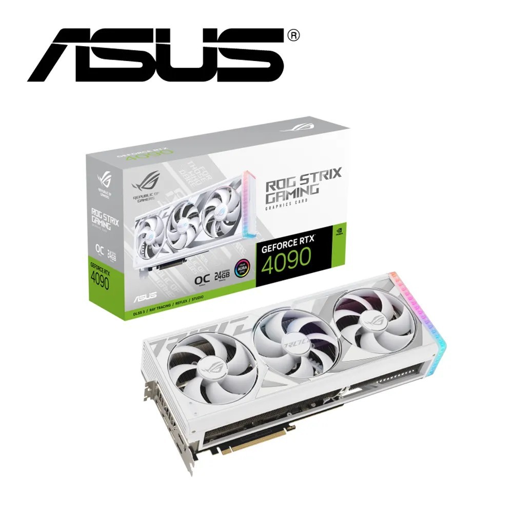 @電子街3C特賣會@全新華碩 ASUS ROG - STRIX - RTX4090 - O24G - WHITE 顯示卡