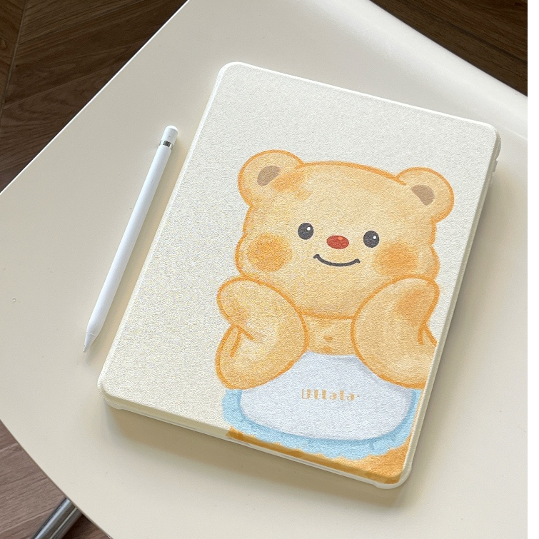 iPad保護套 旋轉 黃油小胖熊 卡通 保護殼 2022 Pro 11 Air 5 10.9 mini 6 9 8 7