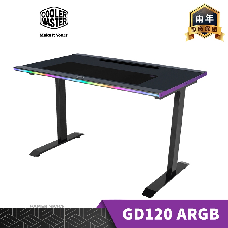 Cooler Master 酷碼 GD120 ARGB 電競桌 需組裝 承重100kg 智慧燈效 附滑鼠墊 玩家空間