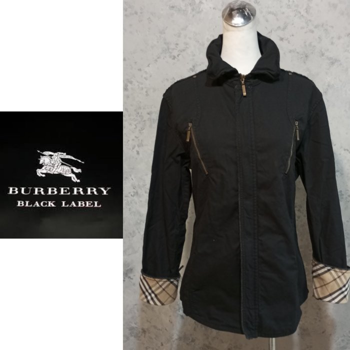 二手真品 BURBERRY BLACK LABEL 黑標 外套 精品外套 女用外套 100%綿 外273