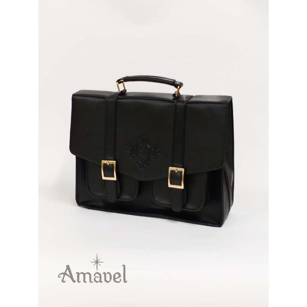 【台灣正規代理】Amavel ❘ Classical Confection Satchel Bag ❘ 經典徽章背包
