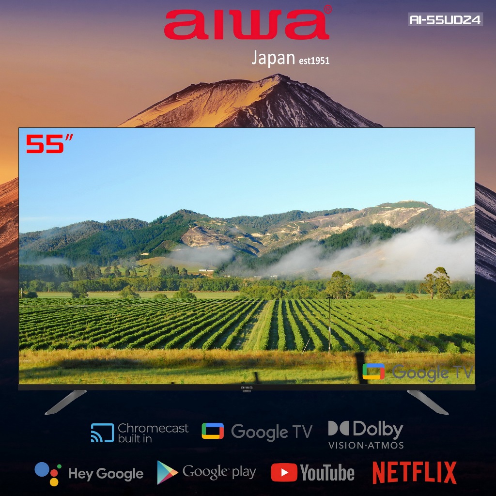 Aiwa 日本愛華 55吋 4K LED AI-55UD24 智慧型顯示器