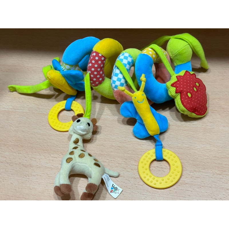 (二手）嬰兒推車玩具 蛇型吊飾娃娃 車掛娃娃 床掛 多功能娃娃 嬰兒床玩具 寶寶安撫玩具