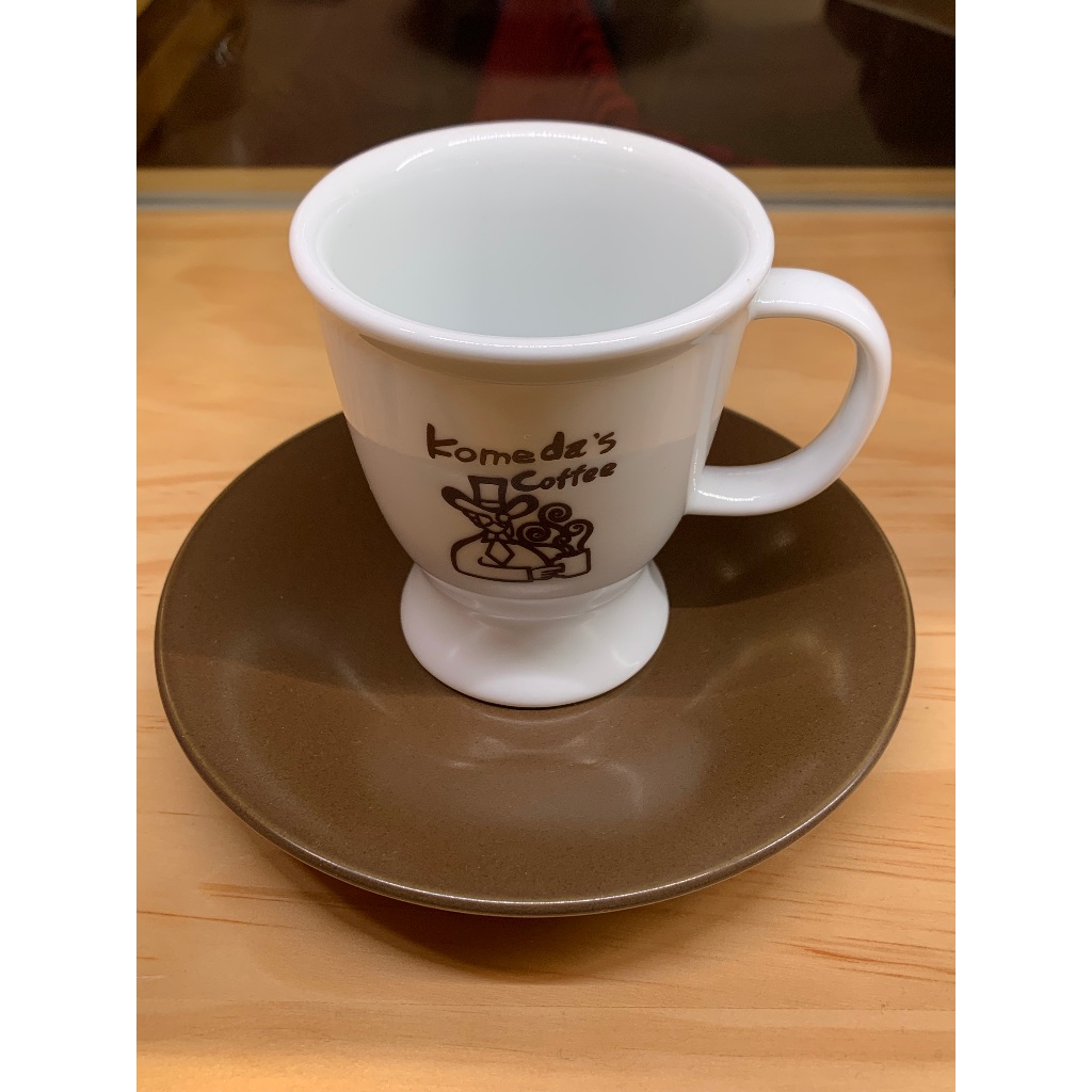 Komeda’s Coffee 日本客美多咖啡 豆乳咖啡杯盤組
