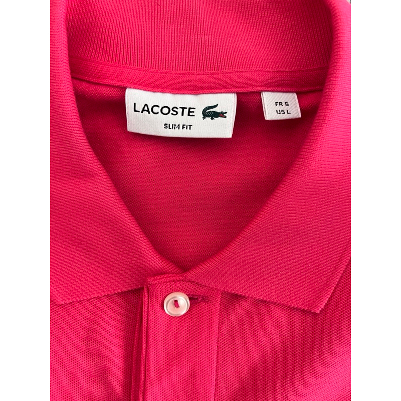 Lacoste 桃紅短袖Polo衫（買太多衣服，沒穿過，單純只拆吊牌，全新）