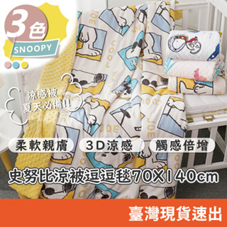 史努比幼兒園涼感逗逗毯 寶寶安撫豆毯 雙面絨毛 幼兒園毛毯 嬰兒被 嬰兒推車被 兒童毛毯 豆毯 荳荳毯 推車毯 豆豆被