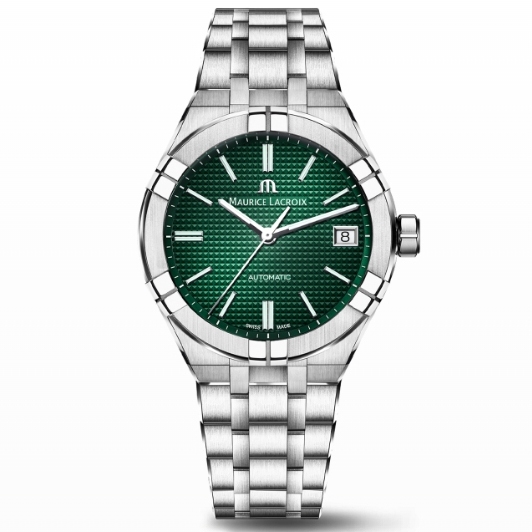 MAURICE LACROIX AI6007-SS002-630-1 艾美錶 機械錶 39mm AIKON  綠色面盤