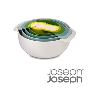 [下殺優惠]【英國Joseph Joseph】新自然色打蛋盆九件組《泡泡生活》料理工具 料理盆 攪拌盆