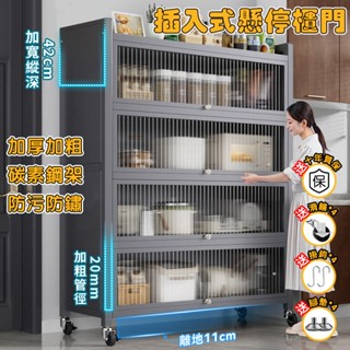 小不記 臺灣12H出貨 收納櫃 廚房櫃門 微波爐置物架 儲物架 碳鋼置物架 耐重層架 多功能置物架 層架 展示架 鐵架