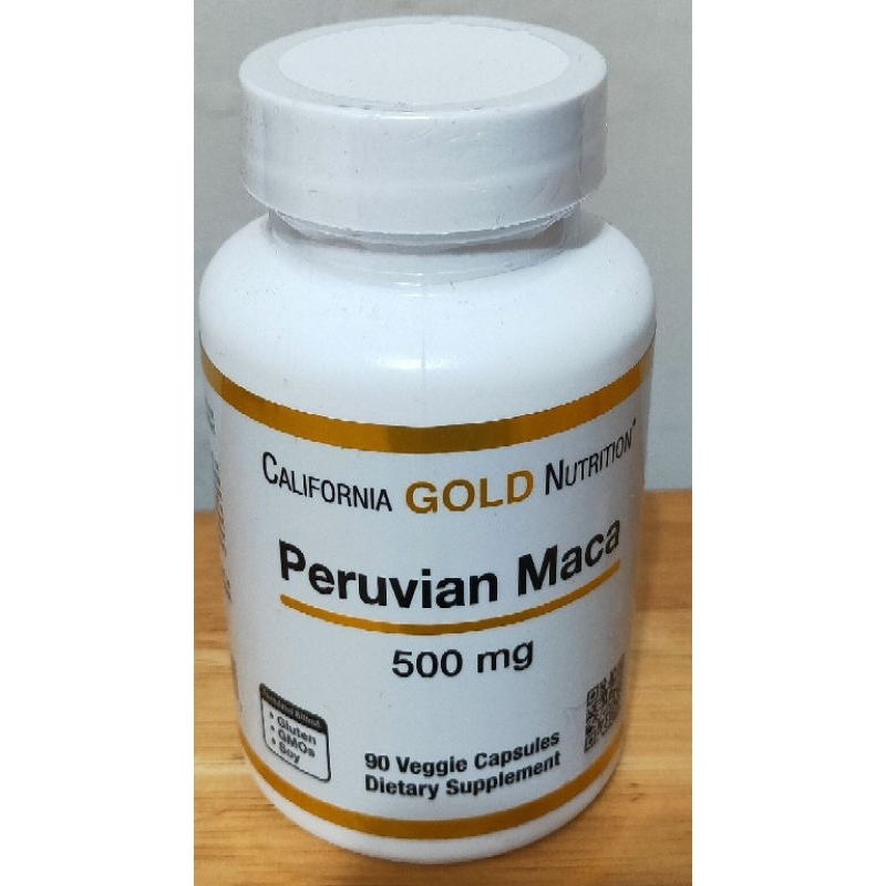 《現貨》Calforina Gold Nutrition 秘魯瑪卡素食膠囊，500 毫克 (90 粒/瓶）