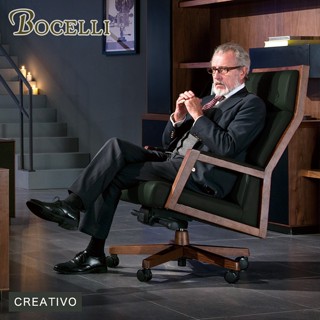 BOCELLI｜CREATIVO創意風尚高背辦公椅(義大利牛皮)墨綠｜老闆椅|主管椅|原價36800體驗價29800