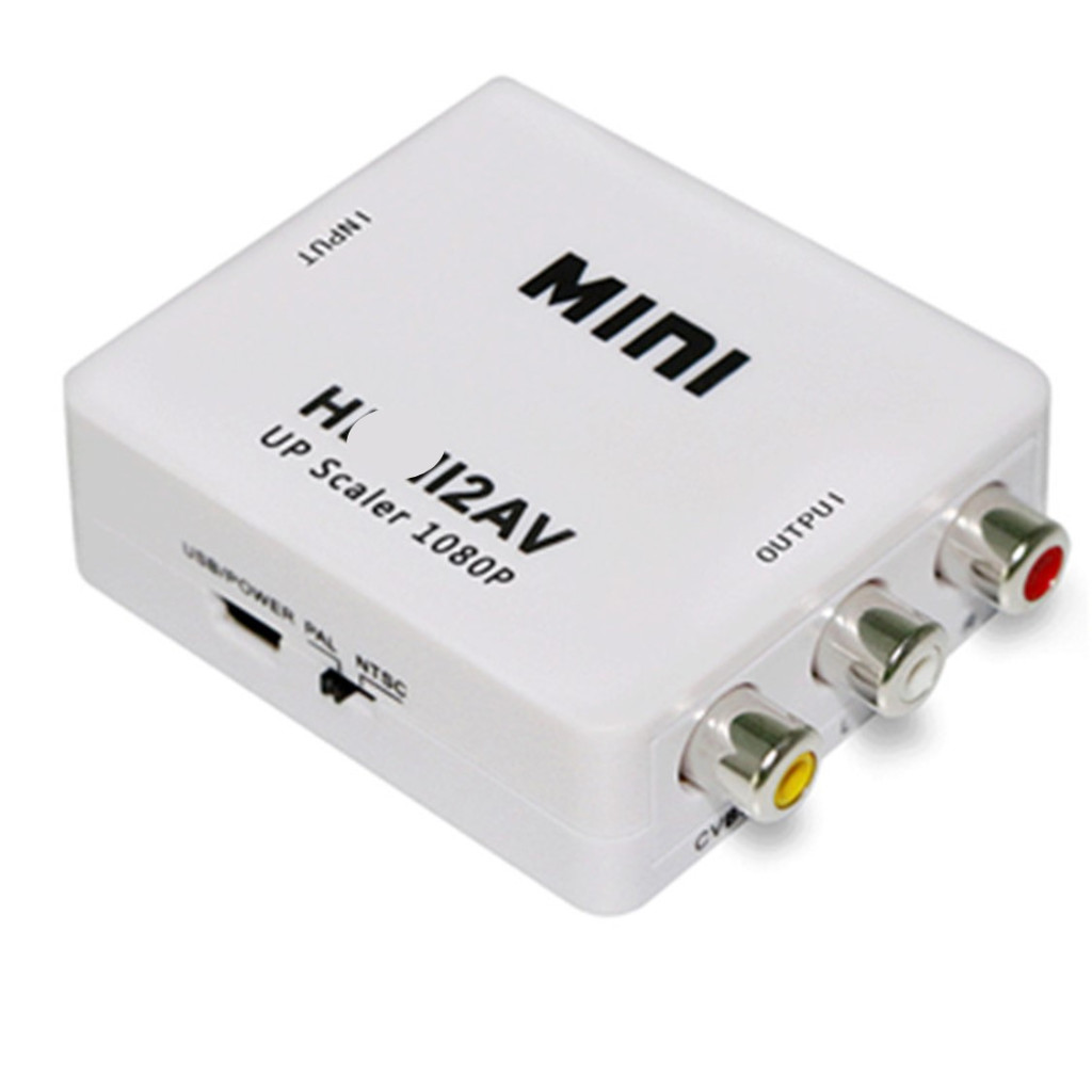 HDMI轉AV 轉換盒 轉接頭 HDMI TO AV 端子 轉接器 轉換器 影音轉換 老電視 救星 支援1080P