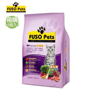 【FUSO pets】福壽貓食 鮭魚+牛肉口味 1.5kg (6入/箱) | 官方旗艦