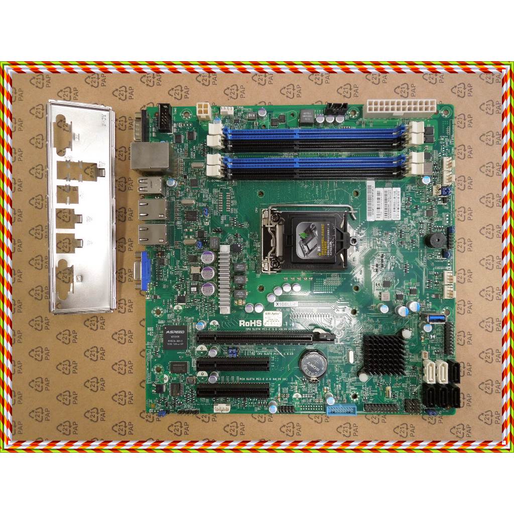 SUPERMICRO X10SLL-F LGA1150 M-ATX Server 主機板, 適用4代intel i3