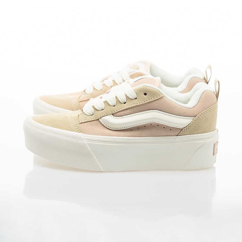 [unclev1966] Vans Knu Skool Stack 淺粉 褐色 超厚底 滑板 增高 百搭 麵包鞋