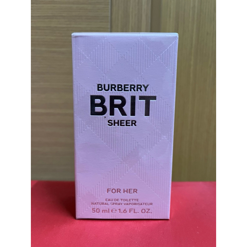 保證全台最低價 Burberry Brit Sheer 50ml 粉紅風格女性淡香水 博柏利 巴寶莉