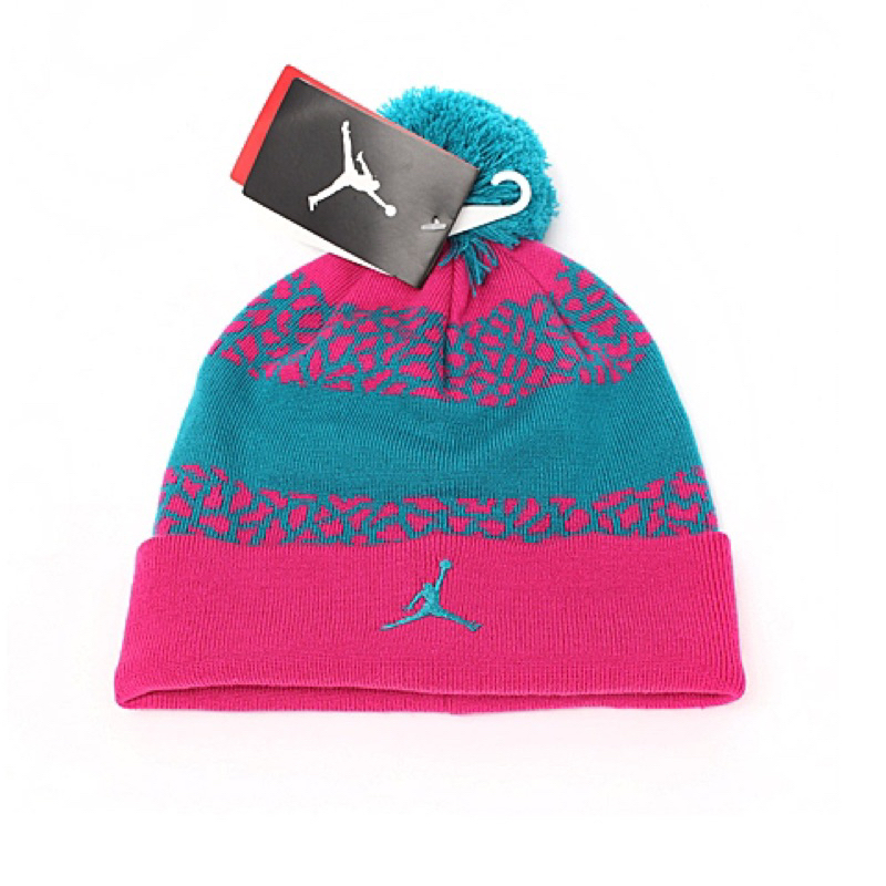Nike Jordan 帶球 經典 爆裂紋 毛帽 毛球毛帽 保暖帽