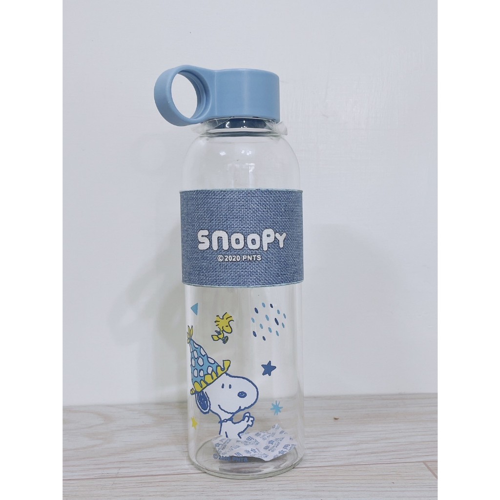 全新 Snoopy 史努比 正版 小時光手提耐熱玻璃瓶 SP-SJJ593  500ml