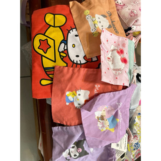 日本 小麥粉 Kitty 庫洛米 帕恰狗 雙子星 束口袋 收納袋