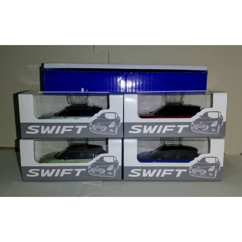 SWIFT SUZUKI 日版 1/48 白色 紅色 藍色 綠色 模型車 4款 合售 附外盒