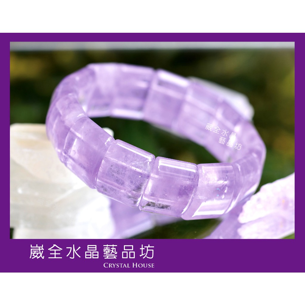 【崴全水晶】天然 能量 水晶 紫玉髓 手排 【20x14mm】 手珠 飾品