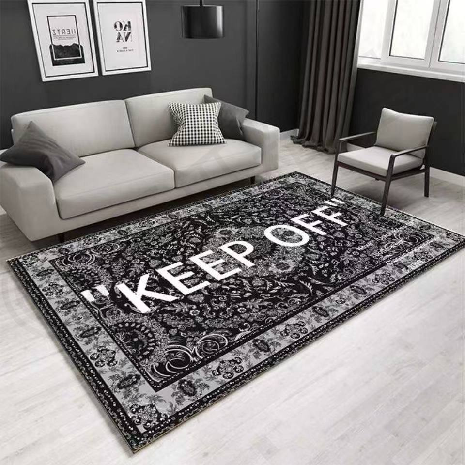 【西瓜精選】宜家IKEA联名OFF white腰果花Keep OFF 地毯网红欧式潮牌客厅地毯