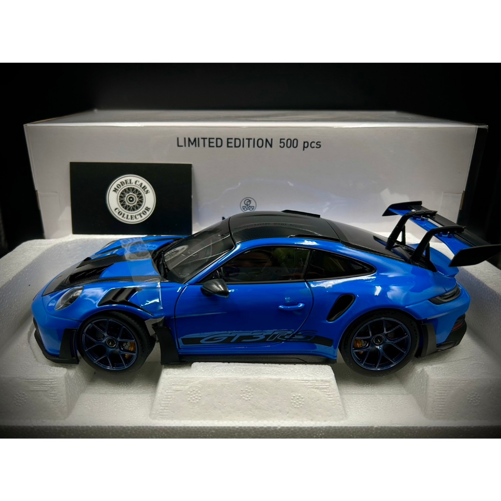 【收藏模人】Norev 鯊藍色 Porsche 911 992 GT3 RS Weissach 1:18 1/18